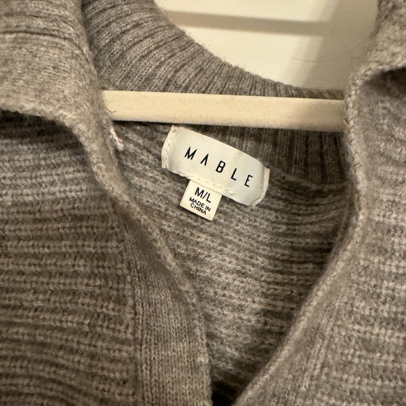 Grey Collared Sweater - Picture 3 of 3